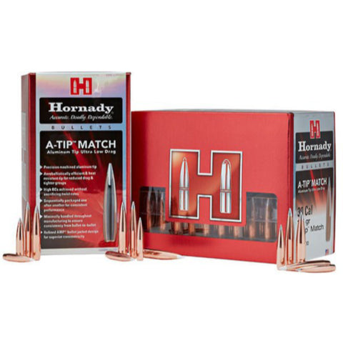 Hornady 30cal .308 176gr A-Tip Match Projectiles Box of 100