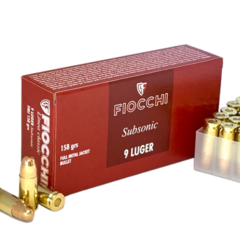 9mm Luger  158gr Subsonic FMJ.