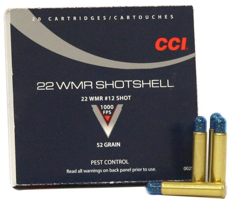 22Mag Shotshell 52gr Shot shell 1000fps (Bird Shot)