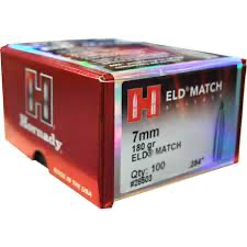 7mm Hornady .284 dia 180gr ELD Match