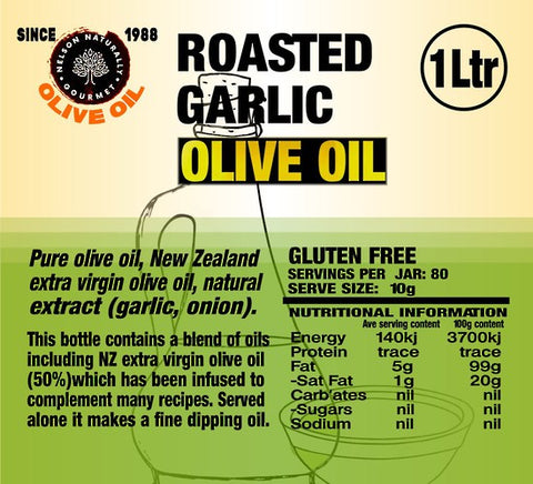 Roast Garlic Olive Oil (1 litre)