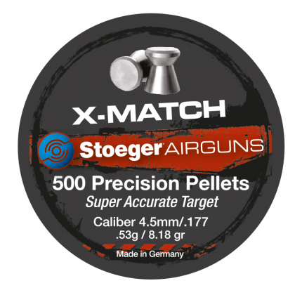 .177 Stoeger Precision X-Match 4.5mm Pellets 500