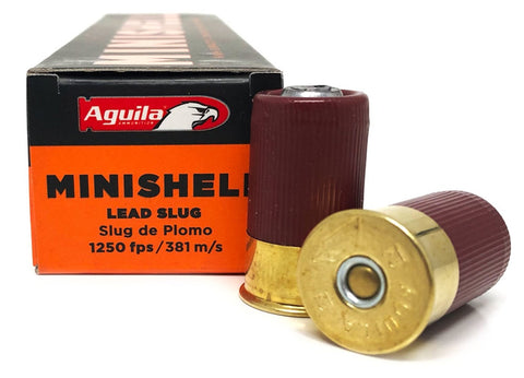 Aguila 12G Slug 25g , mini, 45mm/ 20 per pack, 1300 fps