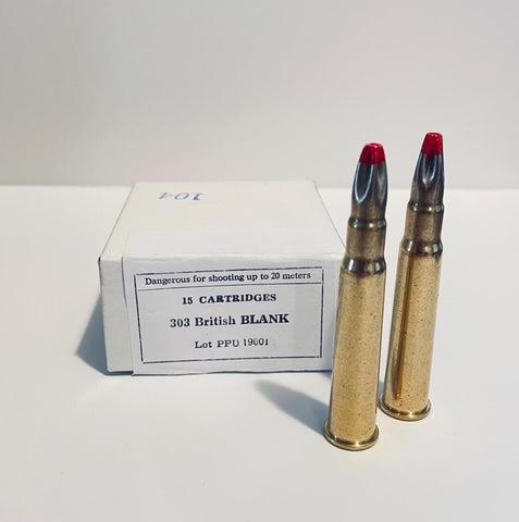 303 British Blank PPU 15 Cartridges