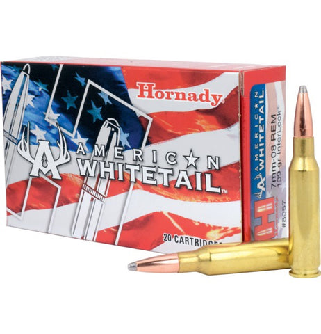Hornady 7mm08 Rem 139gr Interlock SP American Whitetail Ammunition Box of 20