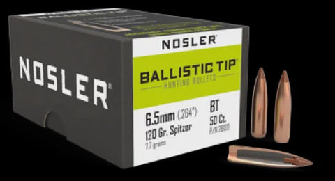6.5mm Nosler 120gr Ballistic Tip (50)