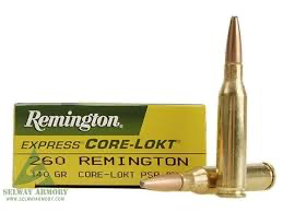 Remington 260 REM core-lokt 140gr