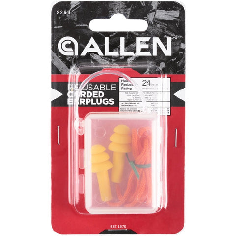 Allen Ear Plugs - Molded Plugs with Cord