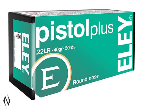 Eley Pistol Plus .22, 40gr . 50 rounds