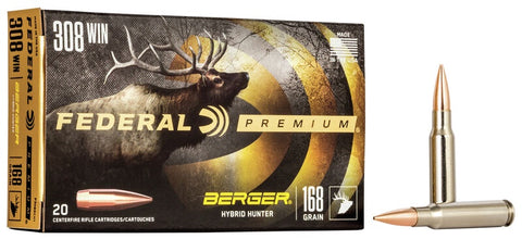 308 Federal Premium Berger Hunter 168gr