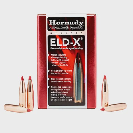 6mm Hornady .243 dia 90gr ELD-X Projectiles Box of 100