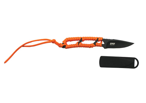 SPIKA PACK LITE Fixed Blade - Black with Paracord