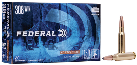 Federal Power•Shok Rifle 308 Win 150gr