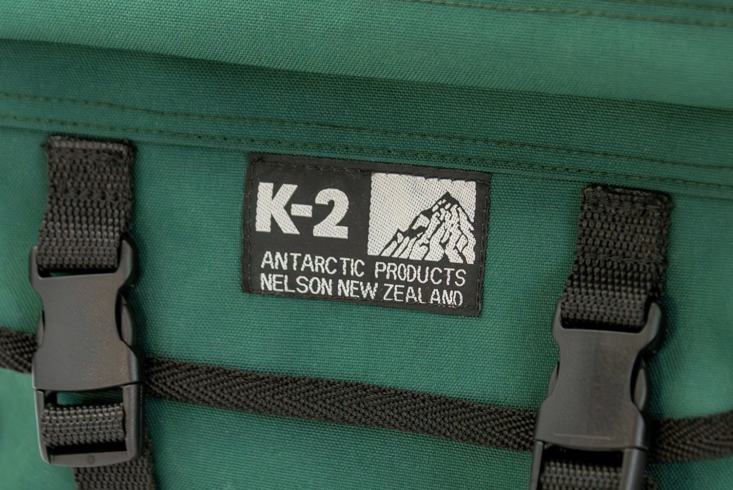 K-2 logo on a green bag