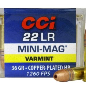 22LR Mini Mag 36gr Jacketed Hollow Point 1260fps