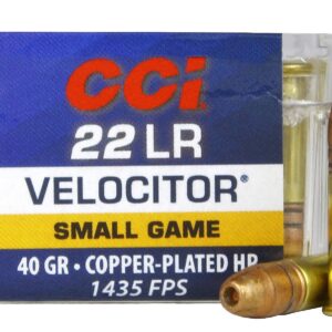 22 CCI Velocitor HP 40gr 1435FPS 50Rnds
