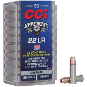 22LR CCI Uppercut 32gr Plated HP 50Rnds 950fps