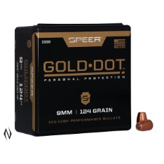 9mm Luger 124gr Gold Dot HP 100PK