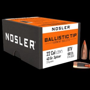 22 Cal Nosler 55gr Varmint Ballistic Tip (100ct) - #39526