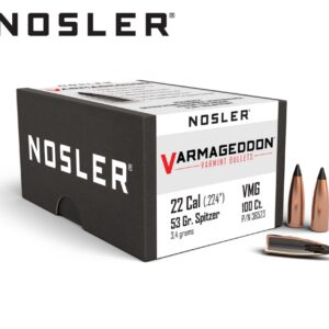 22cal Nosler 53gr Varmageddon FB Tipped (100ct) - 36523