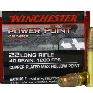 .22LR Power-Point 40gr Copper Plated Hollow Point 1280fps
