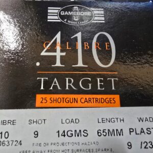 410gr Gamebore Target 15gms 65mm Shot 9
