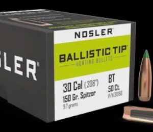 30cal Nosler 150gr Ballistic Tip Spitzer (50)