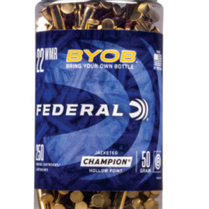 22WMR Federal 50gr JHP Bottle 250rnds