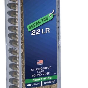 .22 LR 40 Grain Green Tag Competition 100 Rds