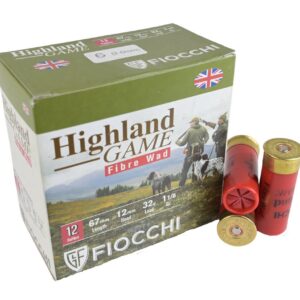 12ga Fiocchi #5 32gr 67mm Highland Game Fibre Wad