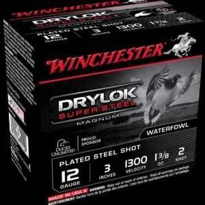 12ga Winchester Drylok Super Steel Magnum 3" 2 shot 36grama