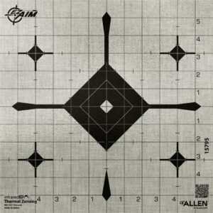Allen EZ Aim Target InfaredID Grid Bullseye 12"