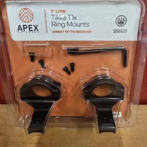 Tikka Apex Ringmounts T1X 1" Low